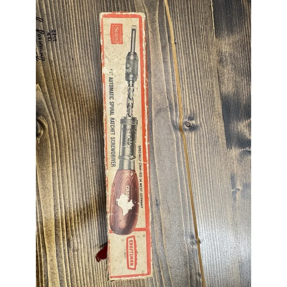 Vintage Craftsman‎ Automatic Spiral Ratchet Screwdriver West Germany Sears Box